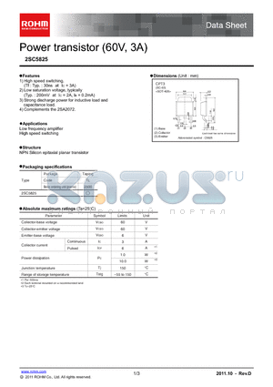 2SC5825_11 datasheet - Power transistor