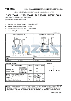 20DL2C48A datasheet - DIODE (CWITCHING TYPE POWER SUPPLY APPLICATION)
