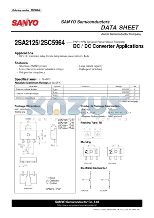 2SC5964 datasheet - DC / DC Converter Applications