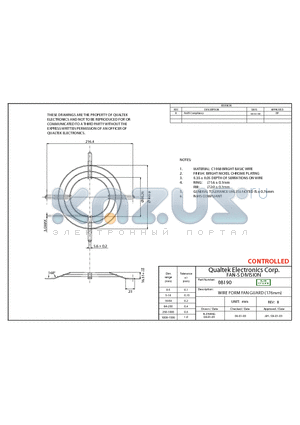 08190 datasheet - WIRE FORM FAN GUARD (176mm)