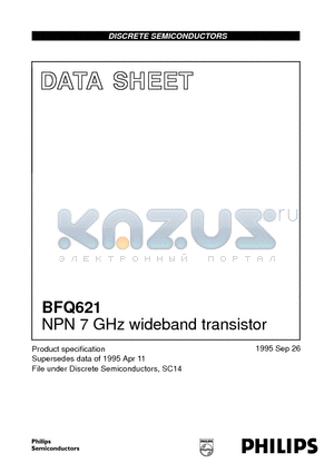 BFQ621 datasheet - NPN 7 GHz wideband transistor