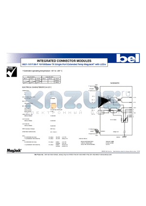 0821-1X1T-36-F datasheet - INTEGRATED CONNECTOR MODULES