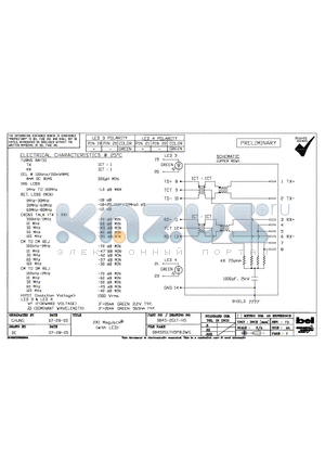 0845-2G1T-H5 datasheet - 2 X 1 Magjack(withLED)