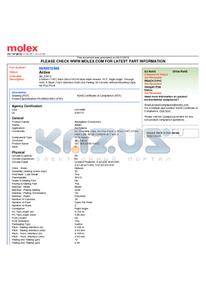 0850010488 datasheet - 2.54mm (.100