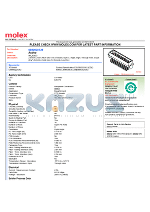 0850030139 datasheet - 2.54mm (.100