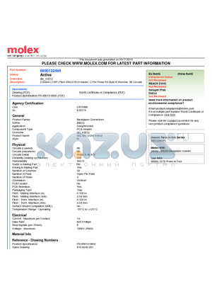 0850132464 datasheet - 2.54mm (.100