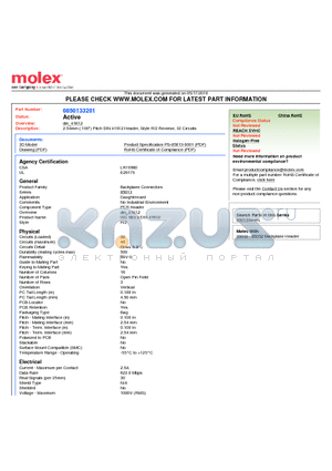 0850133201 datasheet - 2.54mm (.100