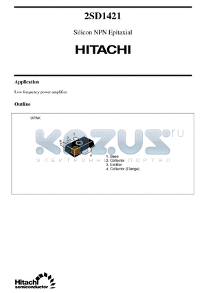 2SD1421 datasheet - Silicon NPN Epitaxial