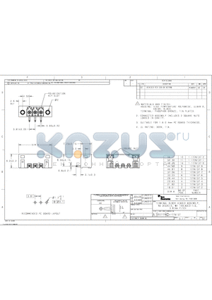 C-1776137 datasheet - TERMINAL BLOCK HEADER ASSEMBLY, 90 DEGREES, W/ THREADED FLG, 3.81mm PITCH