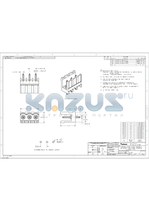 C-1776138 datasheet - TERMINAL BLOCK HEADER ASSEMBLY, 180 DEGREE, OPEN ENDS, STACKING 5.00mm PITCH