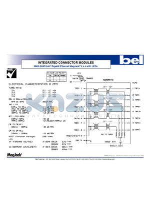 0863-2X4R-54-F datasheet - INTEGRATED CONNECTOR MODULES