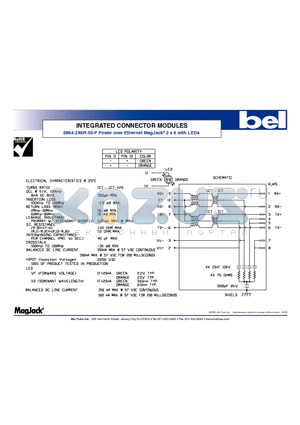 0864-2X6R-55-F datasheet - INTEGRATED CONNECTOR MODULES