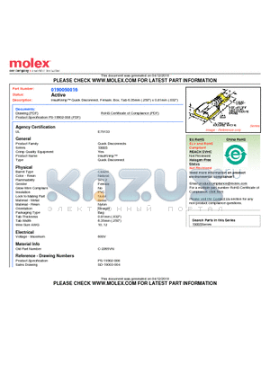 C-2265VN datasheet - InsulKrimp Quick Disconnect, Female, Box, Tab 6.35mm (.250