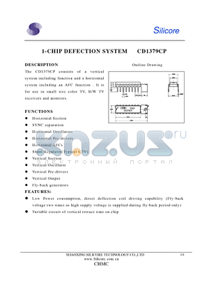 CD1379CP datasheet - 1 - CHIP DEFECTION SYSTEM