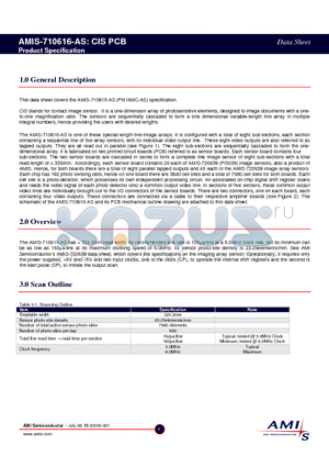 AMIS-710616-AS datasheet - CIS PCB