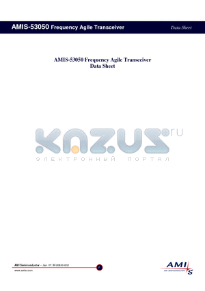 AMIS-53050-I/A datasheet - Frequency Agile Transceiver