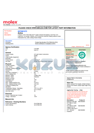 0875681073 datasheet - 2.00mm (.079