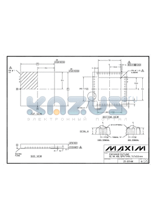 21-0144B datasheet - PACKAGE OUTLINE