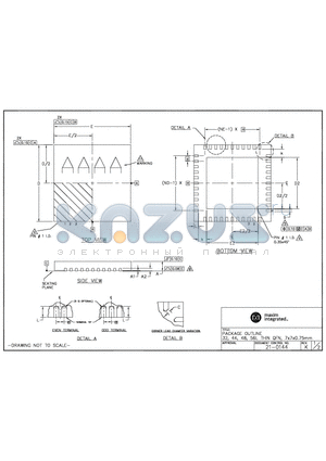 21-0144_12 datasheet - PACKAGE OUTLINE 32,44,48,56L THIN QFN, 7*7*0.75MM