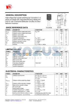 2SD1911 datasheet - Silicon Diffused Power Transistor(GENERAL DESCRIPTION)