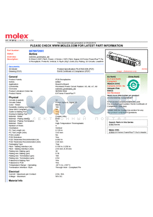 0876972001 datasheet - 6.35mm (.250