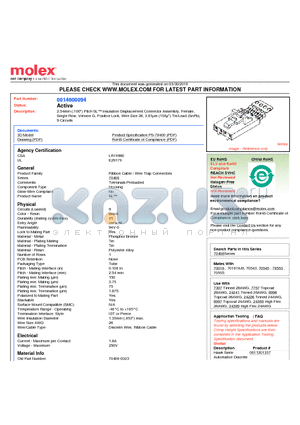 14-60-0094 datasheet - 2.54mm (.100