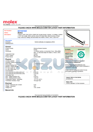 0877057004 datasheet - 1.00mm (.039