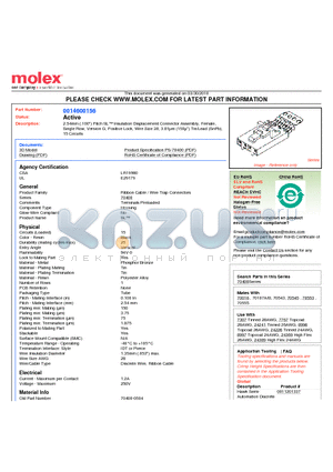 14-60-0156 datasheet - 2.54mm (.100