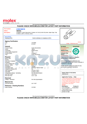 CD1905 datasheet - Krimptite Quick Disconnect