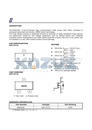 AMS2300 datasheet - transistor