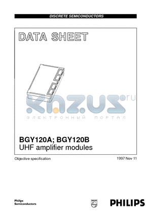 BGY120B datasheet - UHF amplifier modules