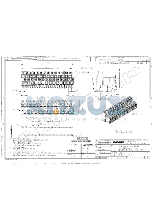 C-282868-5 datasheet - TERMI-BLOCK PCB MOUNT 1ST AND 2ND LEVEL, 5mm PITCH, CUSTOMIZED VERSION, 2X14 POS
