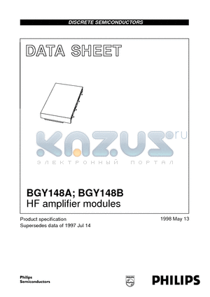BGY148B datasheet - HF amplifier modules