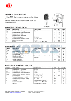 2SD717 datasheet - Silicon Epitaxial Planar Transistor(GENERAL DESCRIPTION)