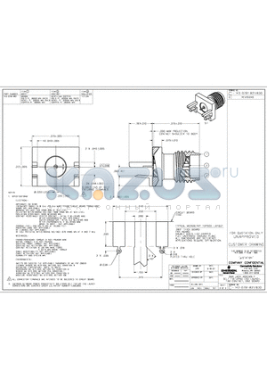 142-0791-821 datasheet - SMA JACK ASSEMBLY SELF FIXTURING END LAUNCH, TAB CONTACT, .062 BOARD