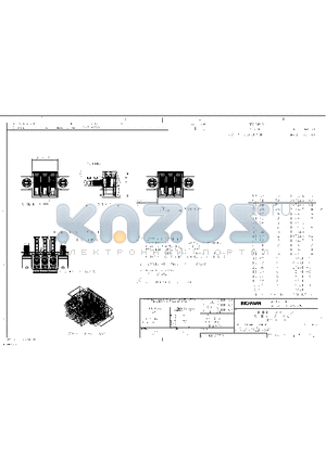 C-284511 datasheet - TERMINAL BLOCK, PLUG WITH SCREW FLANGE 3.81mm PITCH