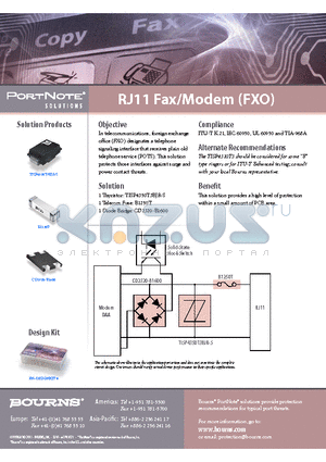 CD2320-B1600 datasheet - RJ11 Fax/Modem (FXO)