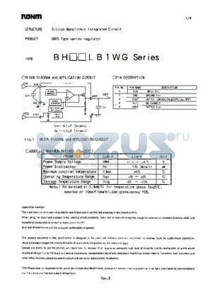 BH18LB1WG datasheet - CMOS Type series regulator