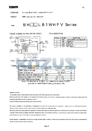 BH1JLB1WHFV datasheet - CMOS Type series regulator