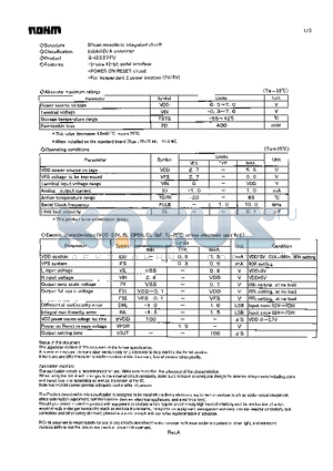 BH2227FV datasheet - 8bit 4ch D/A converter