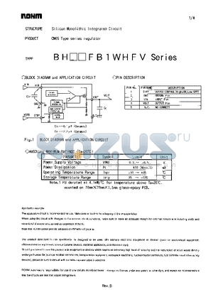BH25FB1WHFV datasheet - CMOS Type series regulator