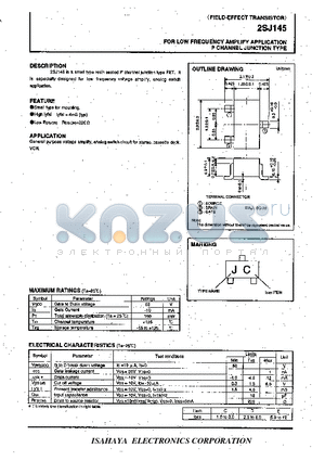 2SJ145 datasheet - FIELD-EFFECT TRANSISTOR