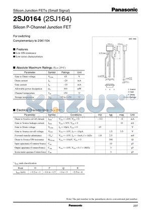 2SJ164 datasheet - For Switching