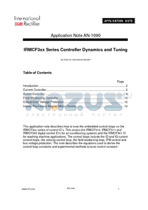 AN-1090 datasheet - Controller Dynamics and Tuning