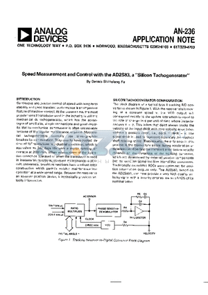 AN-236 datasheet - APPLICATION NOTE