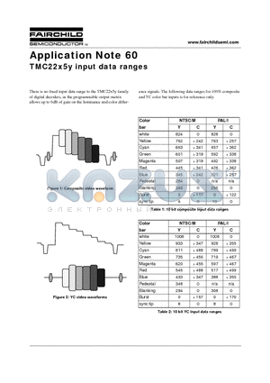AN-60 datasheet - Application Note 60 (TMC22x5y input data ranges)