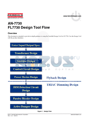 AN-7730 datasheet - FL7730 Design Tool Flow