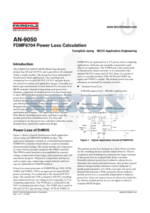 AN-9050 datasheet - Power Loss Calculation