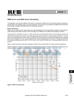 AN0013 datasheet - NBB Series and NDA Series Reliability