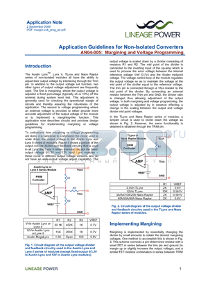 AN04-005 datasheet - Margining and Voltage Programming